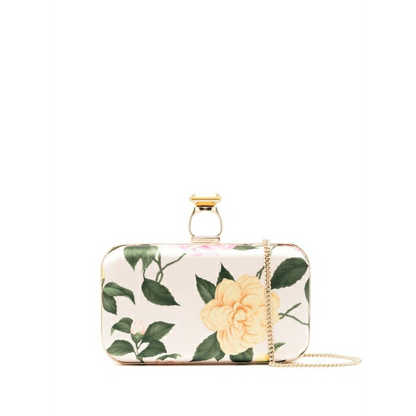 サーチンアンドバビ レディース クラッチペダル御徒面子 御徒面子 On the rocks lemonade bouquet-print clutch bag Pink