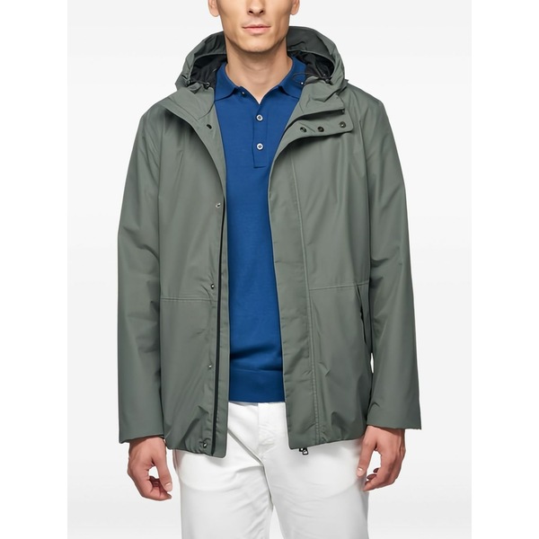 ジェオックス メンズ 上衣＆上衣 アウター Doray hooded jacket Green