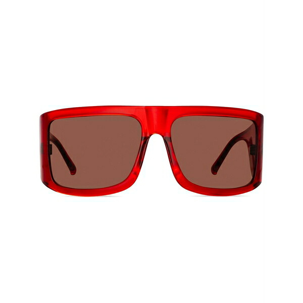 リンダ ファロー レディース 黒眼鏡＆アイウェア 付属物 Andre oversized-frame sunglasses Red