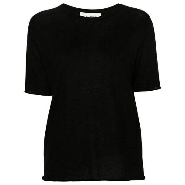リサ・ヤン レディース ティーシャツ トップス Ari cashmere t-shirt Black