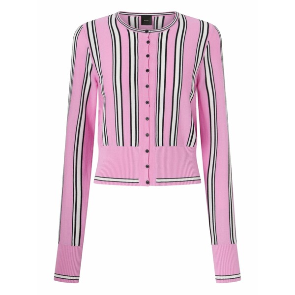 ピンコ レディース ジレー アウター Striped buttoned cardigan Pink