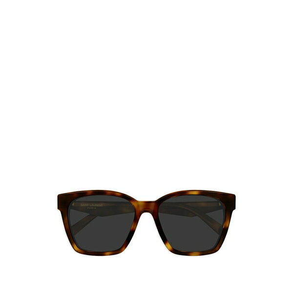 サンローラン アイウェア レディース 黒眼鏡＆アイウェア 付属物 Square-frame tortoiseshell sunglasses Brown