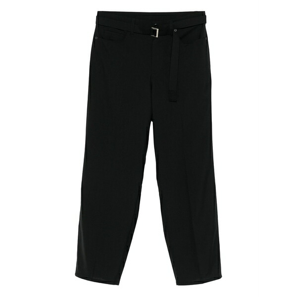 サカイ メンズ カジュアルパンツ ボトムス Belted trousers Black｜asty