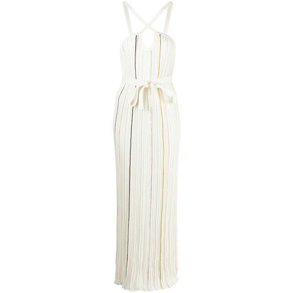 ソニアリキエル レディース 衣装 トップス Striped pleated dress White