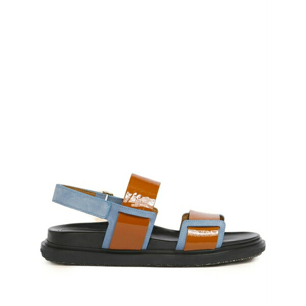 マルニ レディース サンダル シューズ Double-strap fussbett sandals Brown