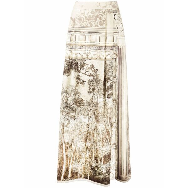 アルベルタ フェレッティ レディース スコート ボトムス Nature-print maxi skirt Neutrals