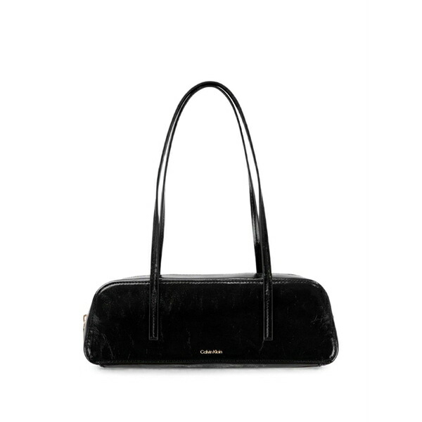カルバンクライン レディース ショルダーバッグ 御徒面子 Logo-detail shoulder bag Black