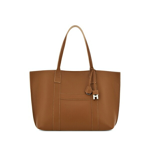 ホーガン レディース トートバッグ バッグ Hanging accent script tote bag Brown|asty