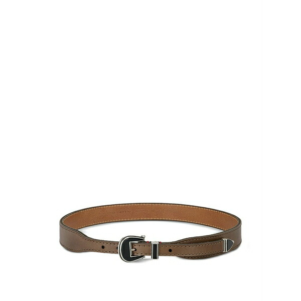 フォルテラ メンズ 三尺帯 添え物 Fang leather belt Brown