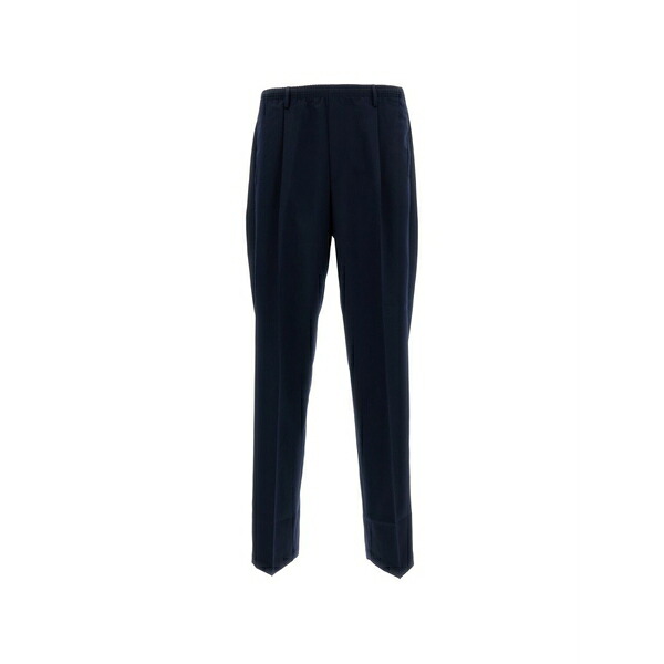 地下室 部屋の入り口 メンズ 心地好いズボン下 ボトムス Pleated trousers Blue