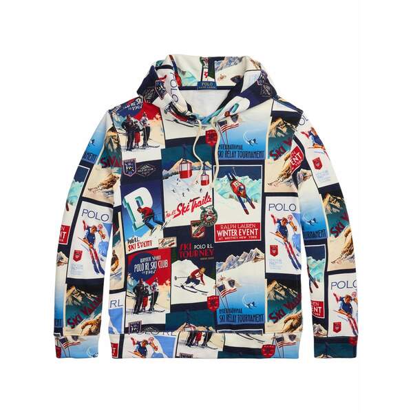 ラルフローレン メンズ パーカー・スウェットシャツ アウター Printed hoodie Blue