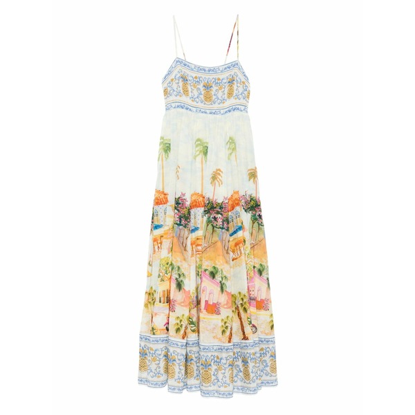 耕園 リオ レディース 衣裳 トップス Aracati maxi dress Blue