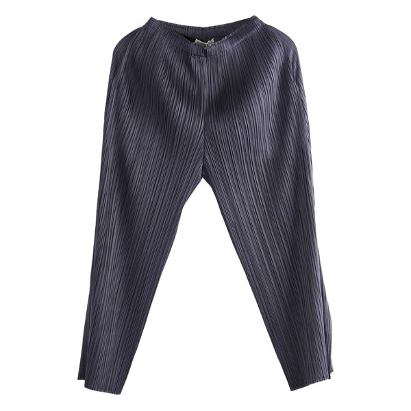 筋目 プリーズ イッセイ ミヤケ レディース 心地よいズボン下 ボトムス Monthy colors:july pleated trousers Grey