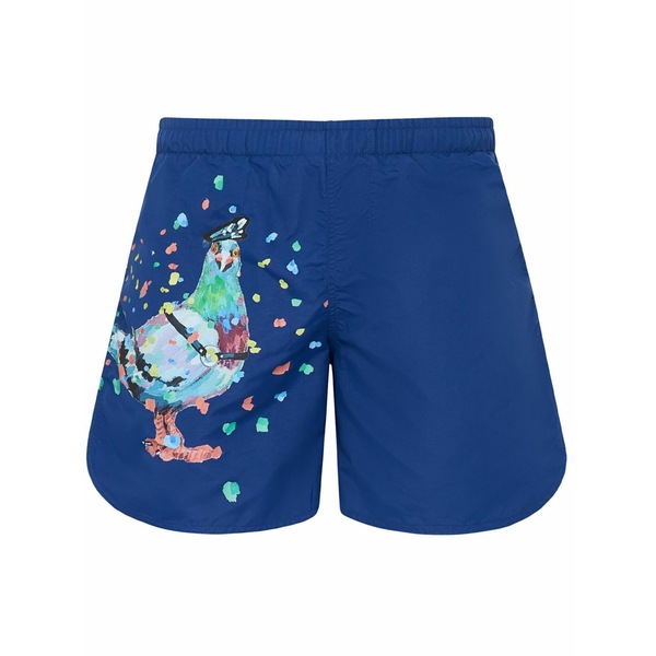 J.W.アンダーソン メンズ 心地よいズボン下 ボトムス Pigeon swim shorts Blue