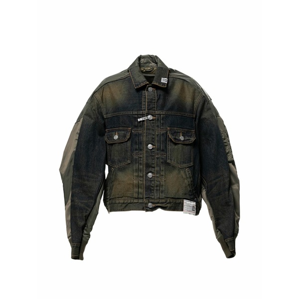 ミハラヤスヒロ メンズ 上衣＆上衣 アウター Panelled denim jacket Blue
