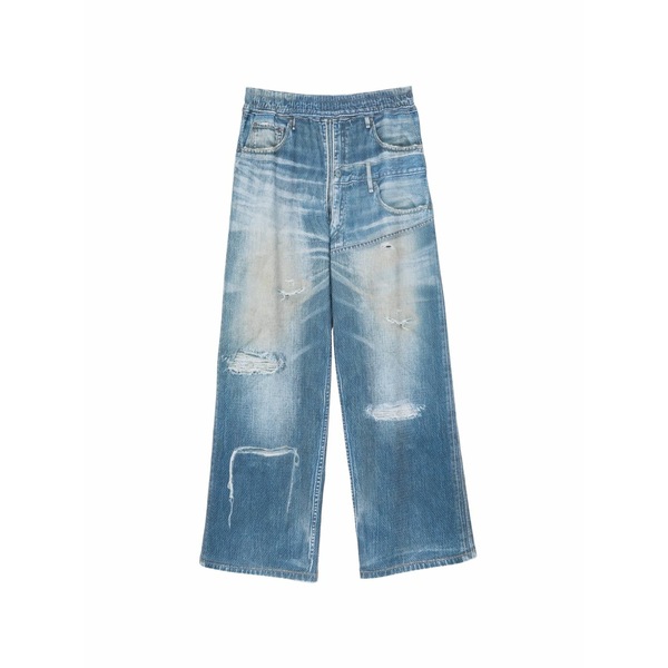 アンダーソン 呼びりん メンズ 心地よいズボン下 ボトムス Trompe-i\u0027oeil trousers Blue