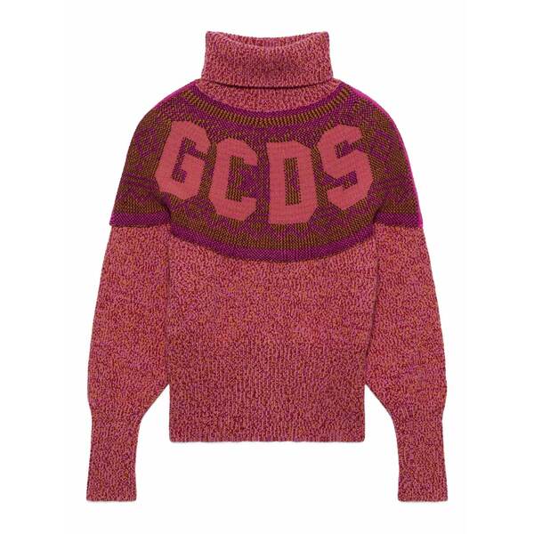 ジーシーディーエス レディース 編み物\u0026プルオーバー アウター Turtleneck knit jumpers Red