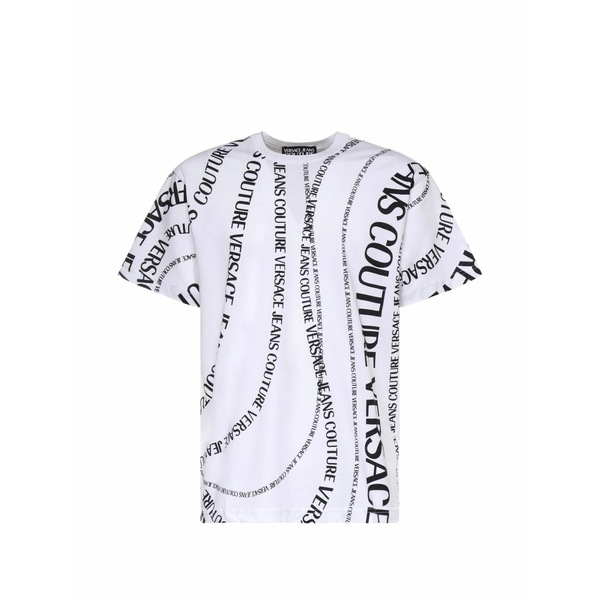 呼びりん探し回る メンズ スポーツシャツ トップス Logo-print t-shirt White