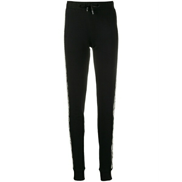 フィリップ飾り気の無い レディース 心地よいズボン下 ボトムス Drawstring track trousers Black