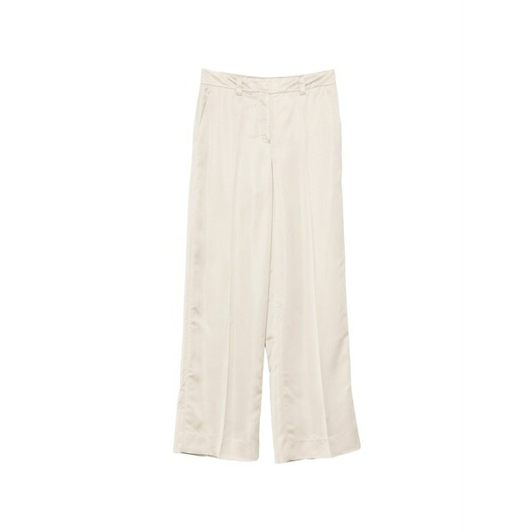 インコテックス レディース 心地よいズボン下 ボトムス Pressed-crease wide-leg trousers Neutrals
