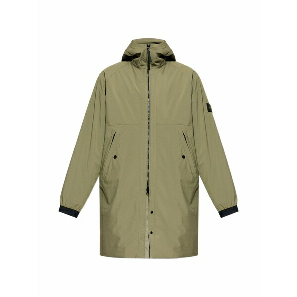 ストーンアイランド メンズ 上衣＆上衣 アウター Hooded patch jacket Green