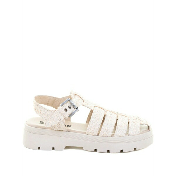 ビビロウ レディース サンダル シューズ Jeanna buckle-fastening platform sandals Neutrals