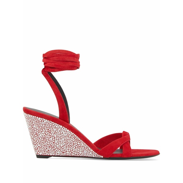 ジュゼッペザノッティ レディース サンダル シューズ Manola strass wedge sandals Red