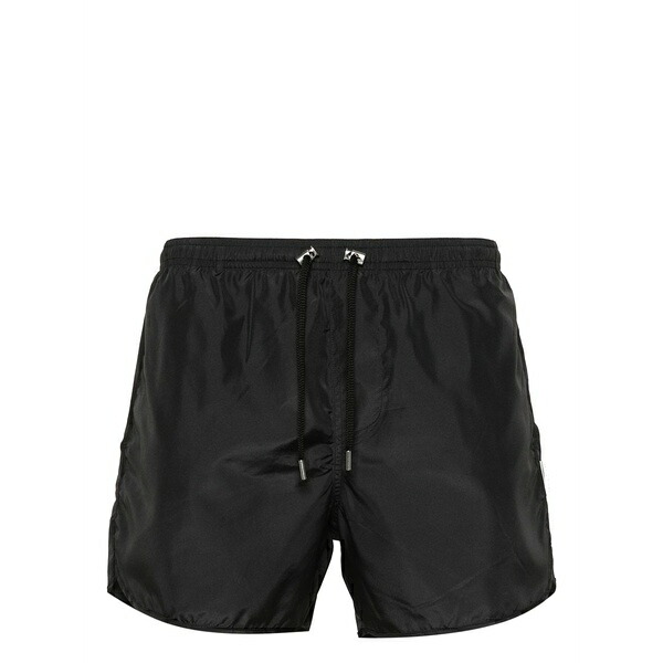 ニールバレット メンズ 心地よいズボン下 ボトムス Logo-tag swim shorts Black