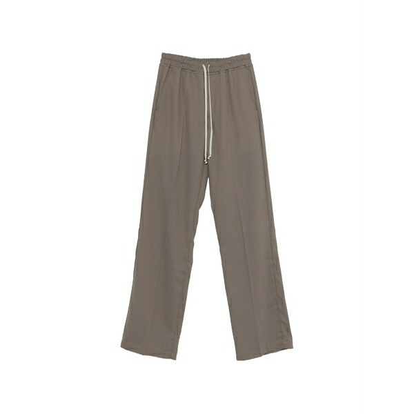 リックオウエンス メンズ カジュアルパンツ ボトムス Drawstring trousers Grey|asty