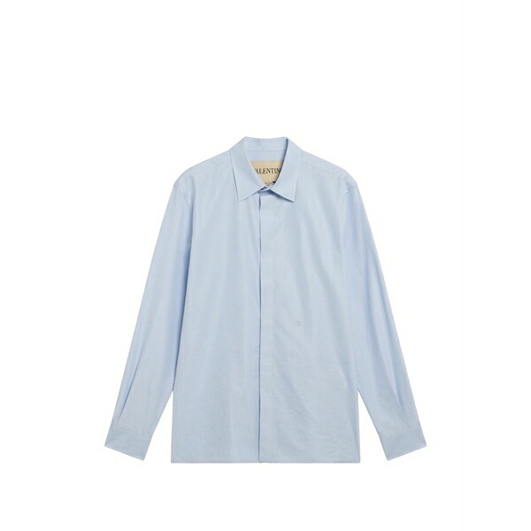 ヴァレンティノ ガラヴァーニ メンズ プルオーバー トップス Vlogo long-sleeve shirt Blue