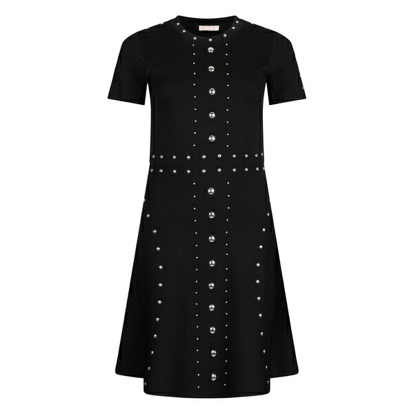 リュージョー レディース 衣裳 トップス Studded knitted mini dress Black