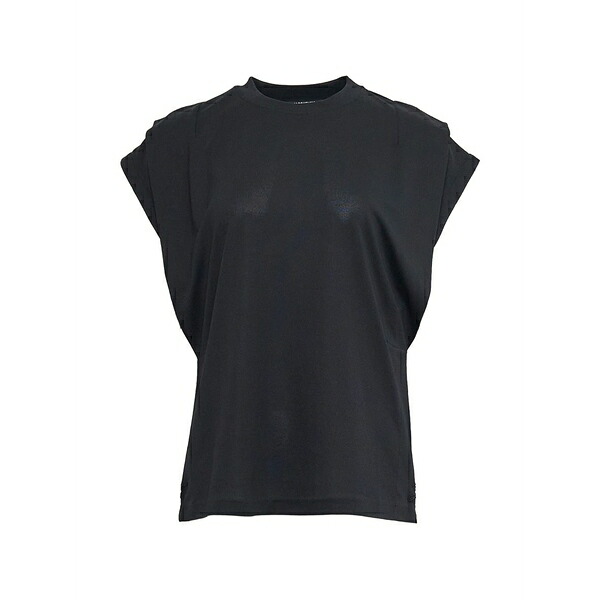 ジャクエムス レディース ティーシャツ トップス Le debardeur ventadou padded-shoulder top Black