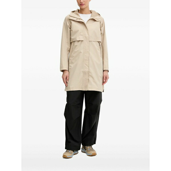 ヘリーハンセン レディース 厚地の外套 アウター Sienna hooded storm-flap coat Neutrals