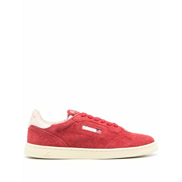 オートリー メンズ スニーカー シューズ Medalist suede low-top sneakers Red