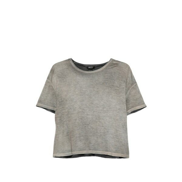 アヴァントワ レディース ティーシャツ トップス Crew-neck t-shirt Grey