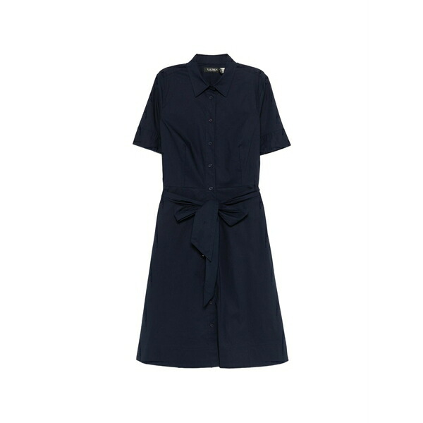ラルフローレン レディース 衣裳 トップス Tie-waist shirt MIDI dress Blue