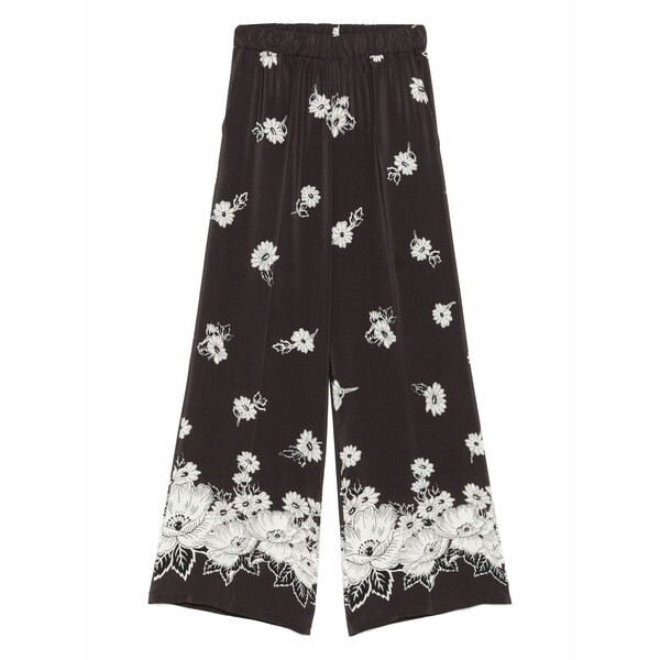 パロッシュ レディース 心地よいズボン下 ボトムス Floral-print trousers  Brown