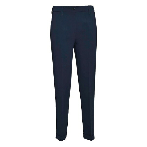 アスペジ レディース 心地よいズボン下 ボトムス Tailored navy trousers Blue