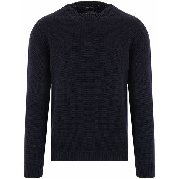 ロベルトコリーナ メンズ 編み物\u0026スウェーター アウター Crew-neck merino jumper Blue