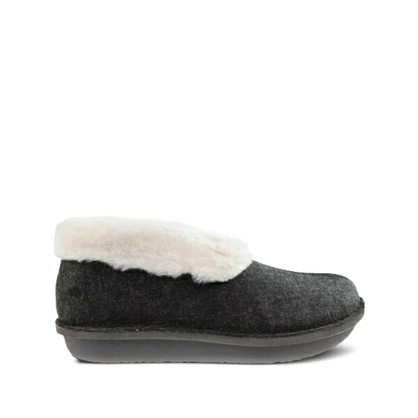 クラークス レディース サンダル シューズ Step flowllow faux-fur trim slippers Grey