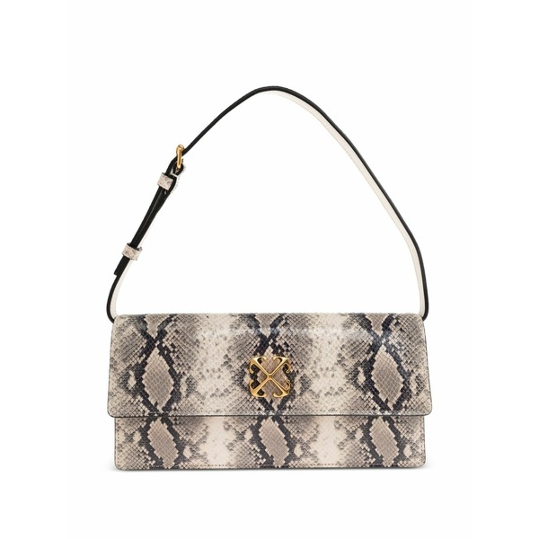 象牙色 レディース ショルダーバッグ 御徒面子 Snakeskin-effect shoulder bag Neutrals