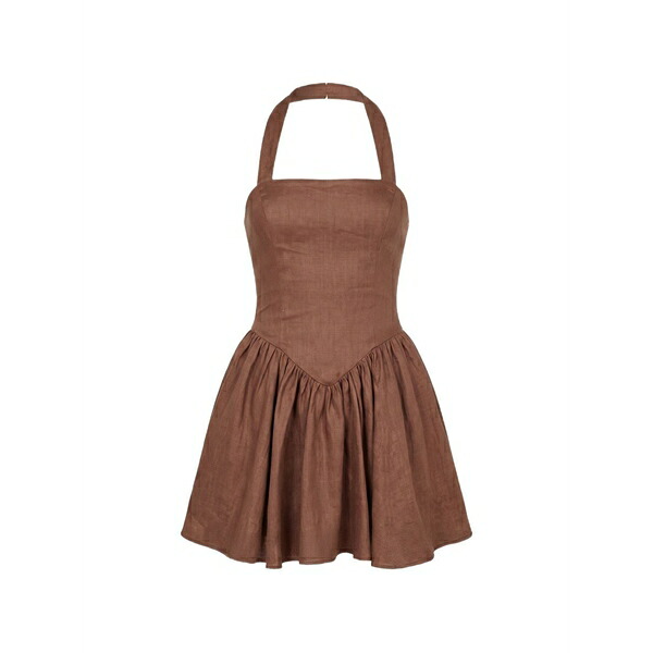 ニコラスカークウッド レディース 衣裳 トップス Amalie halter-neck dress Brown