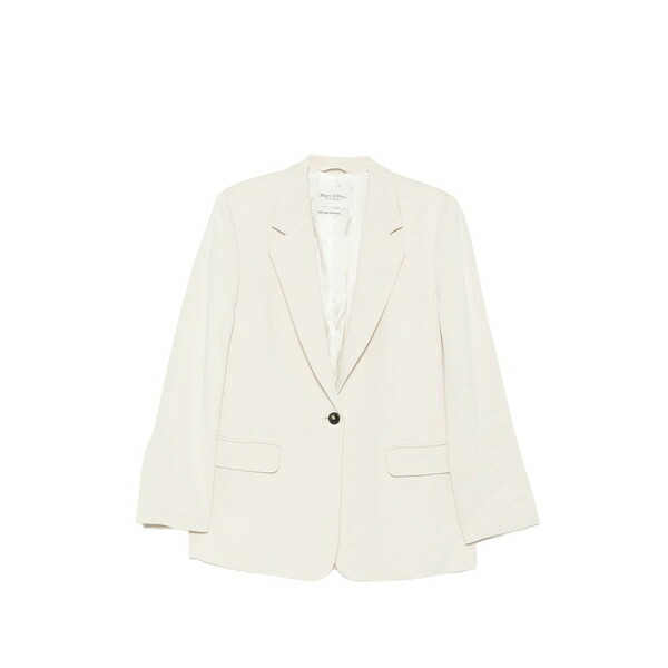 マルコポーロ レディース 上衣＆上衣 アウター Single-breasted notched-lapels blazer Neutrals