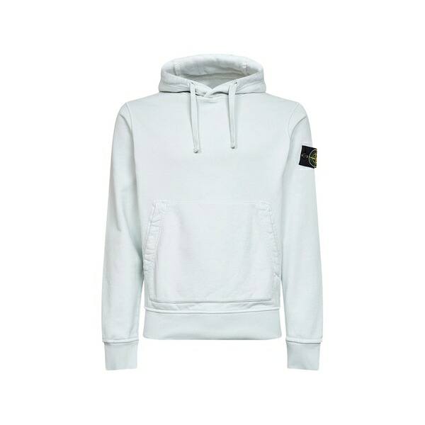 ストーンアイランド メンズ パーカー・スウェットシャツ アウター Drawstring kangaroo-pocket hoodie Blue