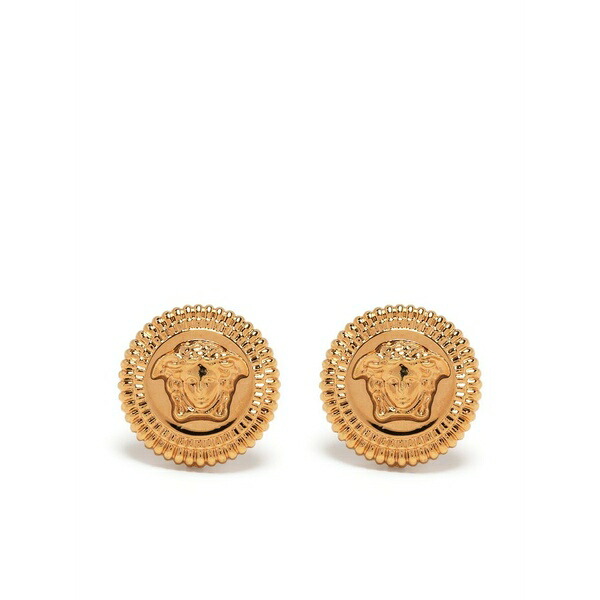ヴェルサーチ メンズ ピアス・イヤリング 佩び物 Medusa-plaque detail earrings Gold
