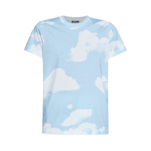 モスキーノ レディース ティーシャツ トップス Cloud-print t-shirt Blue