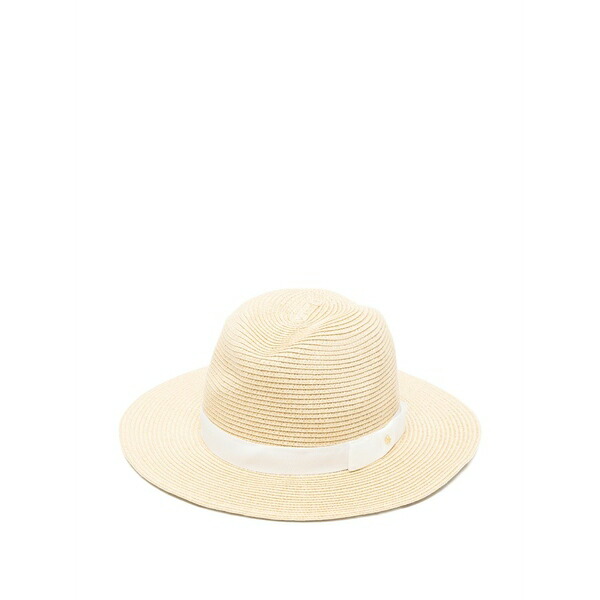 ラルフローレン レディース 鳥打ち帽 付属物 Bow-detail straw hat Neutrals
