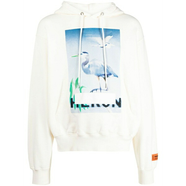 戸呂 プレストン メンズ パーカー・スウェットシャツ アウター Censored graphic-print hoodie White
