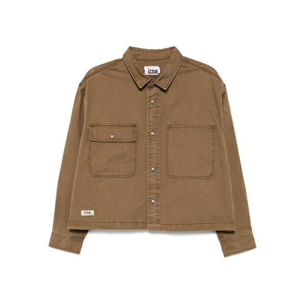 イズエ レディース プルオーバー トップス Long-sleeved shirt Brown