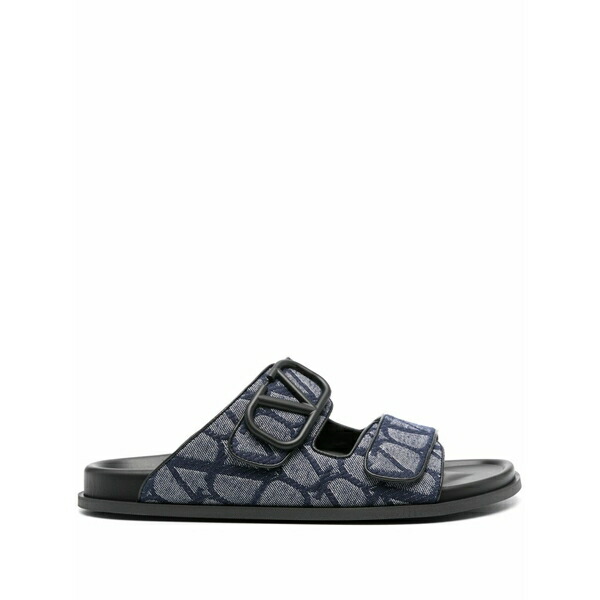 ヴァレンティノ ガラヴァーニ メンズ サンダル シューズ Vlogo signature denim sandals Blue
